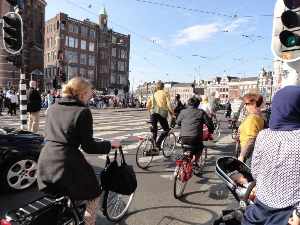 Tráfego de bicicletas Amsterdam